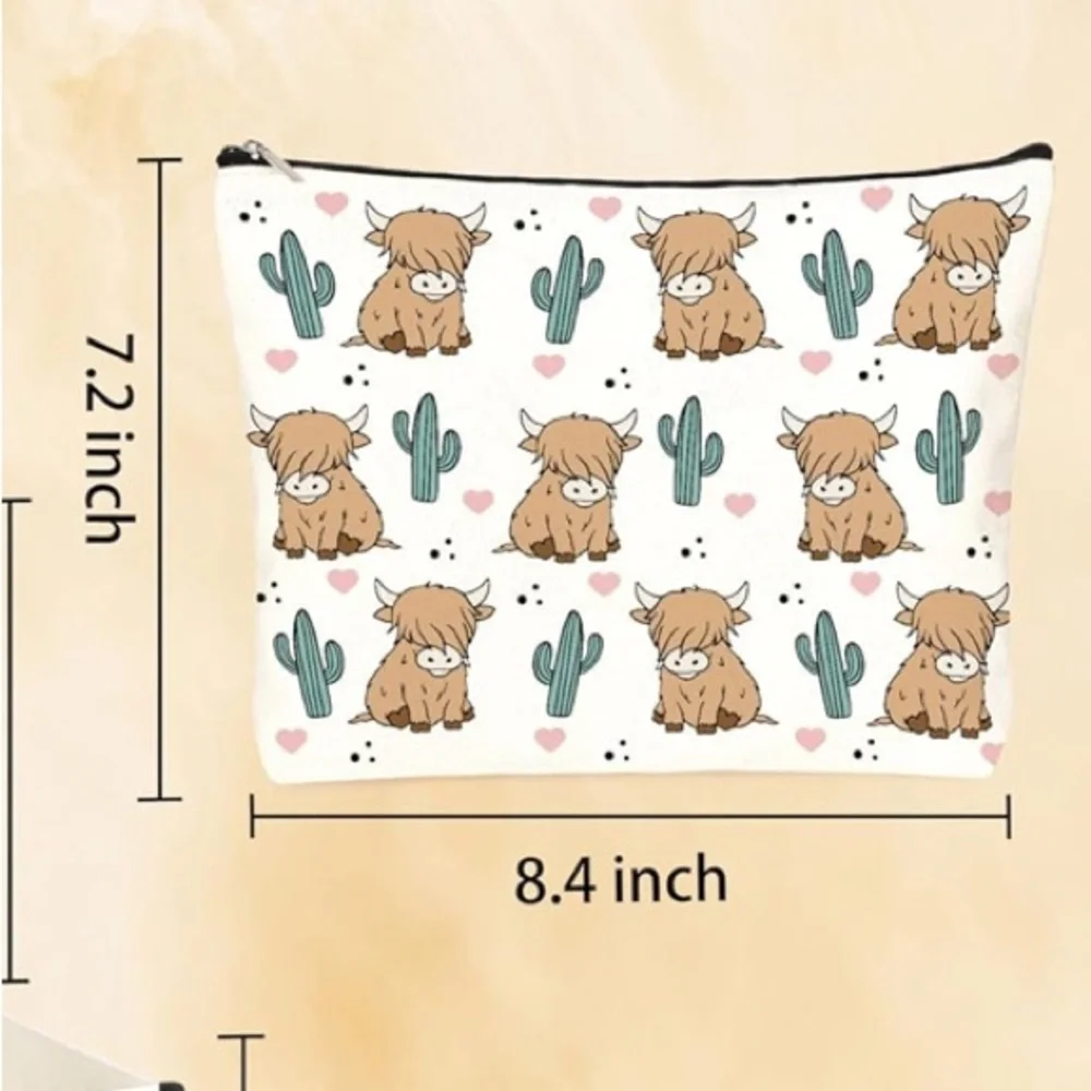 Western Cow cosmetic Pouch